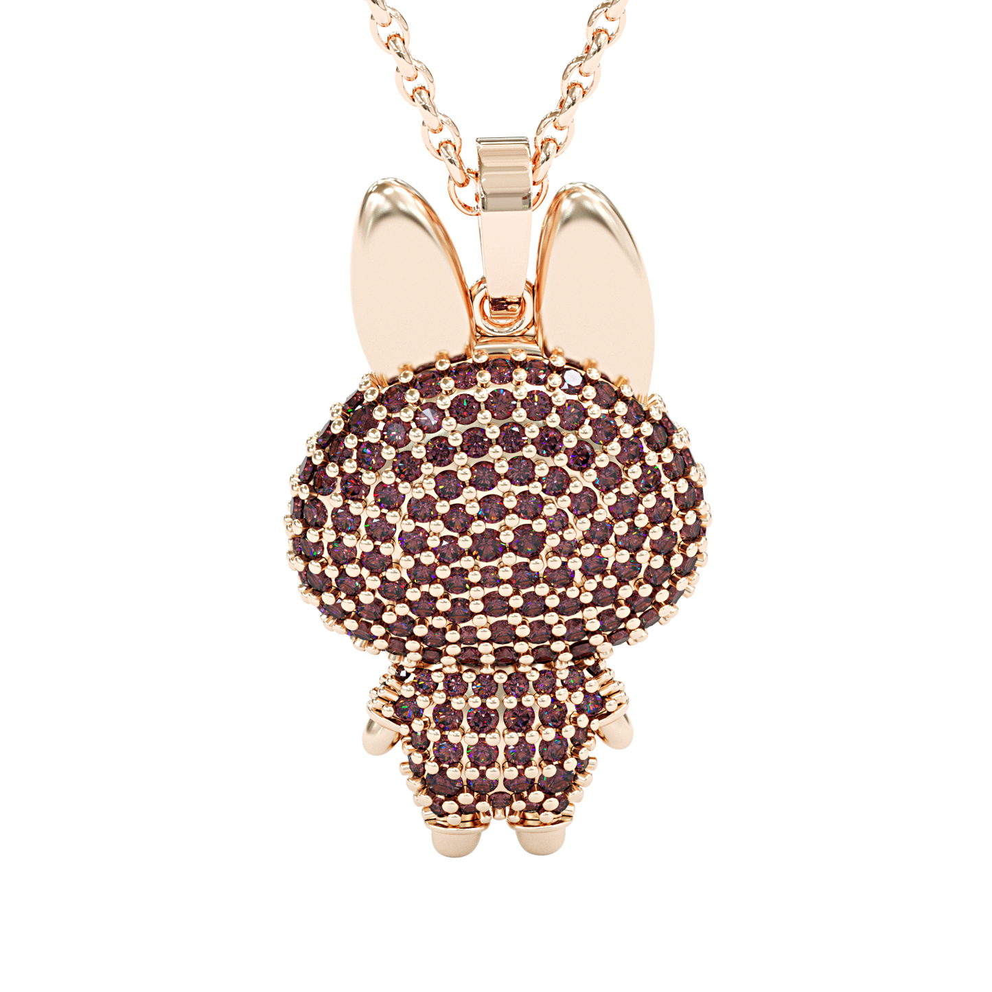 Jorrio handmade cute & mischievous grinning elve pendant sterling silver necklace