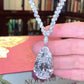 Jorrio handmade 38 ct pear cut sterling silver diamond necklace