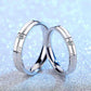 Jorrio Handmade Round Cut Forever Love Sterling Silver Couple Rings