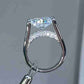 Jorrio handmade oval cut vintage sterling silver engagement ring