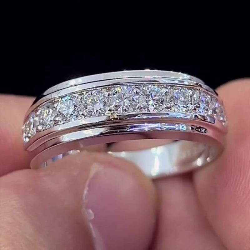 Jorrio handmade 1.03ct classic round cut ring