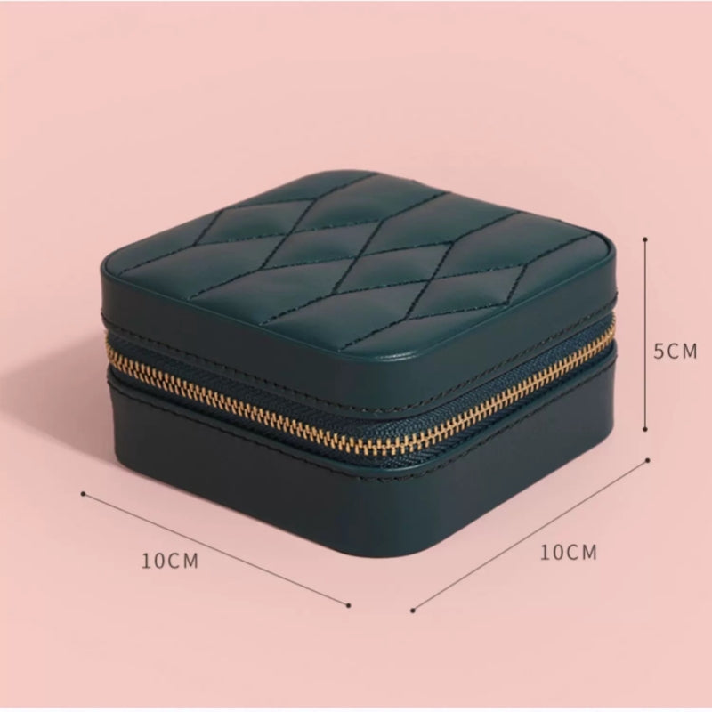 Jorrio portable zipper cosmetic jewelry case