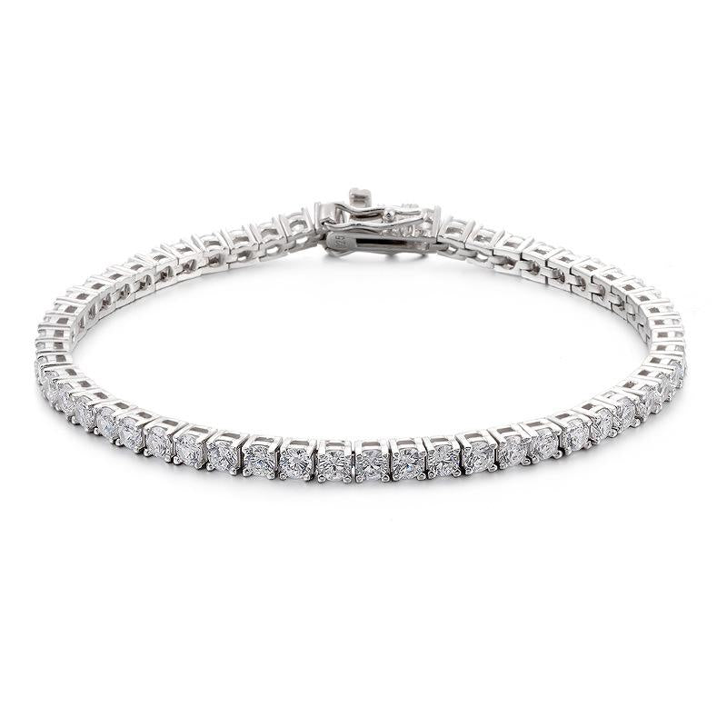 Jorrio handmade round cut ring&bracelet vintage sterling silver jewelry set
