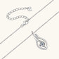 Jorrio handmade 0.43ct round cut Moissanite sterling silver necklace