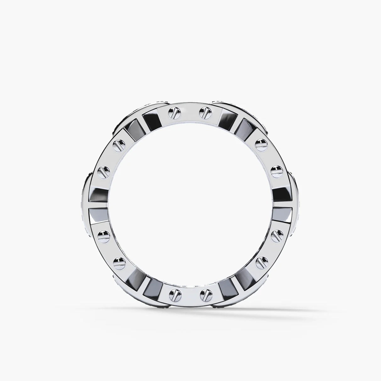 Jorrio Handmade Men’s Geometric Ring – Bold Statement Band for Modern Style