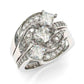 Jorrio princess cut Gold vintage Engagement Wedding ring 3pcs Bridal  Set