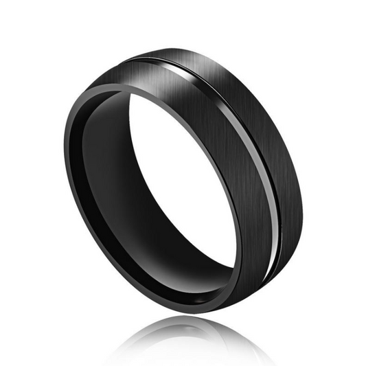 Jorrio Black Color Titanium Steel MEN'S Wedding Ring Men's Band