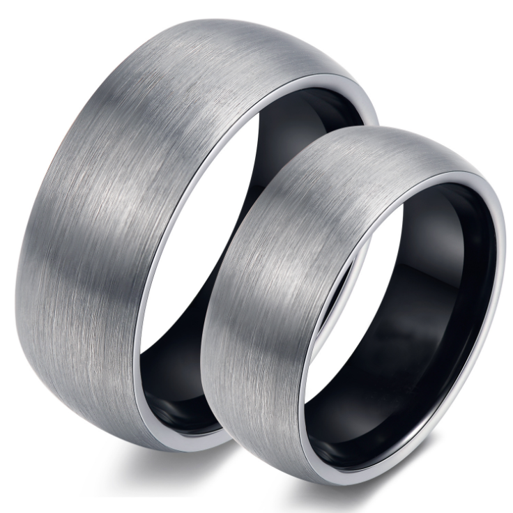 Dark grey sales mens ring