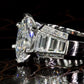 Jorrio handmade classic style created diamond sterling silver engagement ring