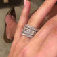 Jorrio handmade created diamond sterling silver bridal set women's band