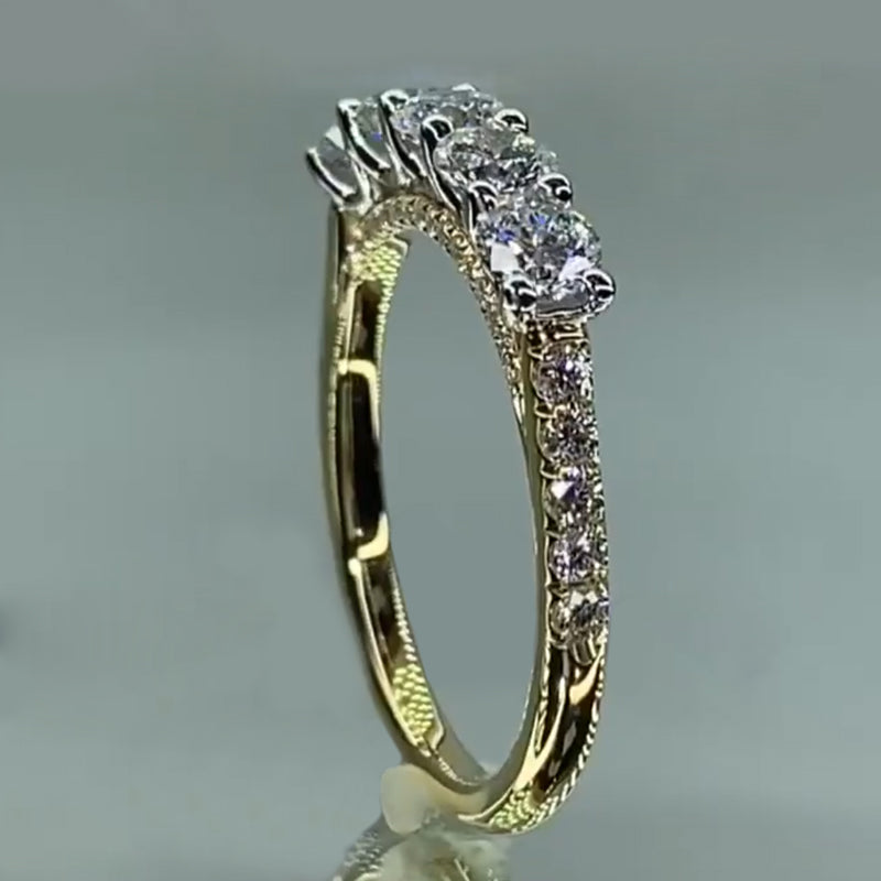 Jorrio handmade created diamond sterling eternity silver wedding band