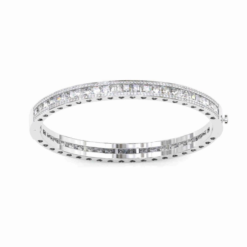 Jorrio handmade Princess Cut Sterling Silver Bracelet