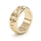 Jorrio classic gold plated sterling silver simple style wedding ring men's band