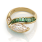 Jorrio handmade may birthstone brilliant sterling silver engagement  ring