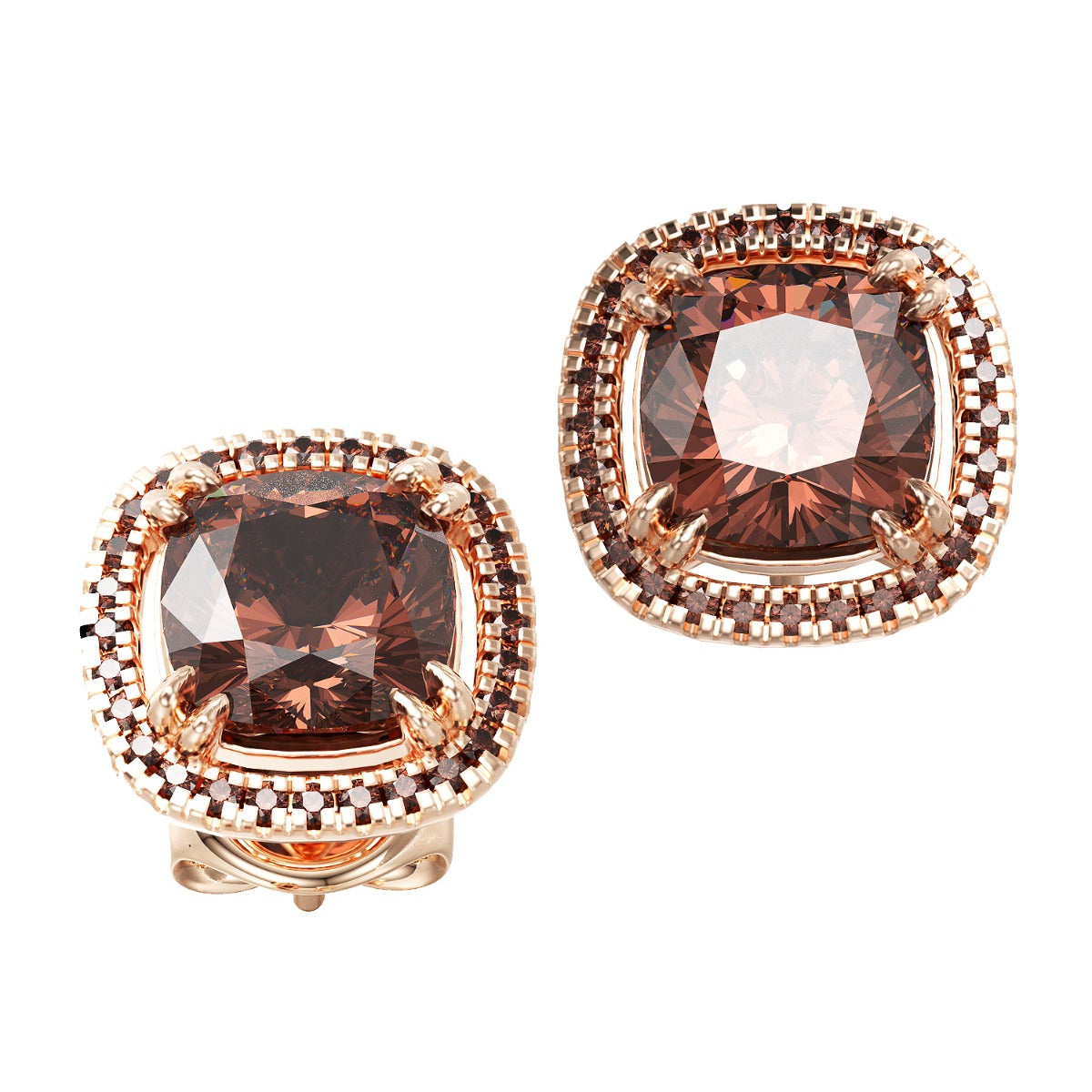 Jorrio handmade vintage style D Coffee Diamond jewelry set