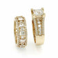 Jorrio handmade gold 3ct princess cut sterling silver 2pcs wedding bridal ring set