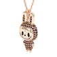 Jorrio handmade cute & mischievous grinning elve pendant sterling silver necklace