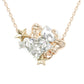 Jorrio lovely 2ct heart cut hello kitty sterling silver necklace