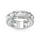 Jorrio handmade vintage princess cut gold-color sterling silver ring