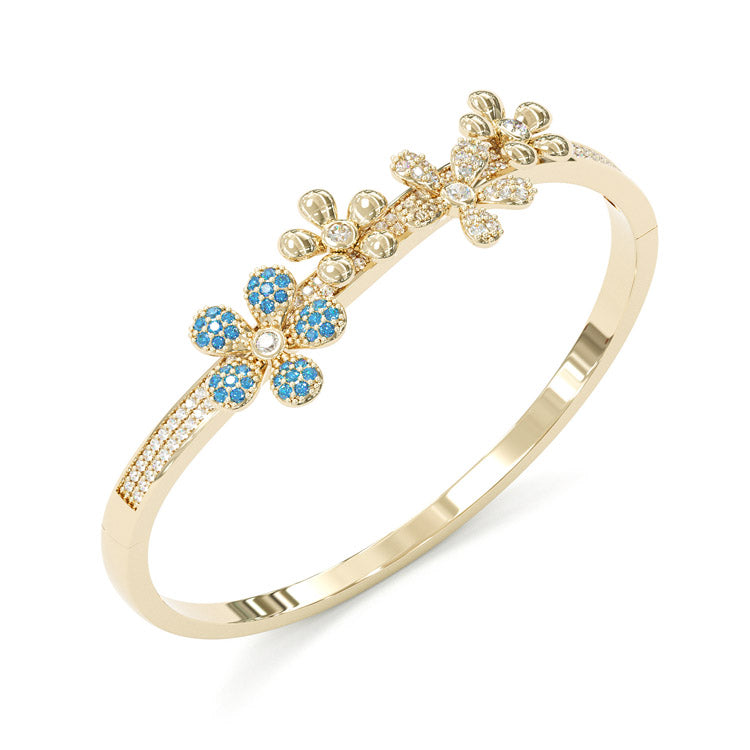 Jorrio handmade gold flower bracelet