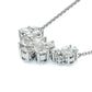 Jorrio elegance flower pear cut necklace