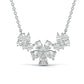 Jorrio elegance flower pear cut necklace