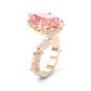 Jorrio chic 3ct marquise cut L-Rhodolite gemstone sterling silver ring
