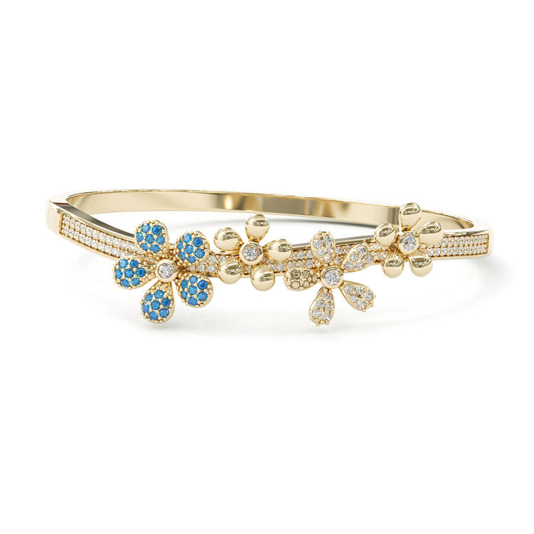 Jorrio handmade gold flower bracelet