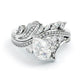 Jorrio luxury pear cut wave design sterling silver ring