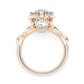 Jorrio hello kitty 2ct round cut sterling silver ring