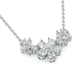 Jorrio elegance flower pear cut necklace