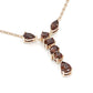 Jorrio Handmade D Coffee Multi Shape Diamond Sterling Silver Necklace