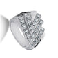 Jorrio handmade 1.47ct arrow elite bold geometric pavé men’s statement ring