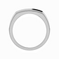 Jorrio Handmade 0.5CT Sleek Line Minimalist Channel-set Moissanite Men’s Sterling Silver Ring