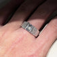 Jorrio handmade 2ct radiant cut chic luxury frosted texture wide band men's ring