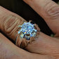 Jorrio Handmade Round Brilliant Cut Solitaire Men's Ring