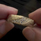 Jorrio handmade gold eternity breaker vintage finish men's ring
