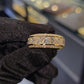 Jorrio handmade gold-color princess cut brilliant men's ring