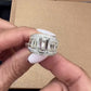 Jorrio emerald cut eternity sterling silver ring