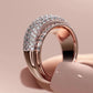 Jorrio simple round cut sterling silver ring