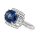 Jorrio Handmade Luxury Sapphire Oval CZ Vintage Men's Ring