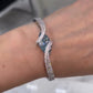 Jorrio  handmade elegant & chic marquise blue CZ bracelet