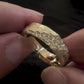 Jorrio handmade gold eternity breaker vintage finish men's ring