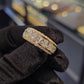 Jorrio handmade gold-color princess cut brilliant men's ring