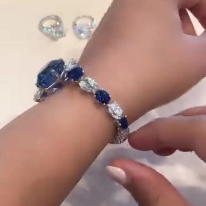 Jorrio  handmade glamour geometry celestial sparkle bracelet