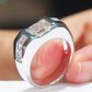 Jorrio Handmade Emerald Cut Bold Contemporary Moissanite Ring