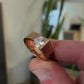 Jorrio handmade minimalist & modernist rose gold geometric solitaire men's ring