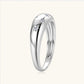 Jorrio handmade 0.11ct elegant and captivating star-adorned moissanite sterling silver ring