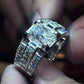 Jorrio Handmade Iced Out Moissanite Men's Luxury Statement Ring
