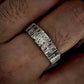 Jorrio Handmade Sleek Full-Baguette Radiant Statement Men's Ring
